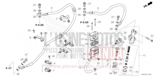 REAR BRAKE MASTER CYLINDER CRF1100A2M de 2021
